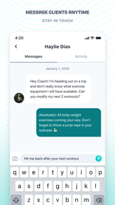 TrueCoach Connect screenshot