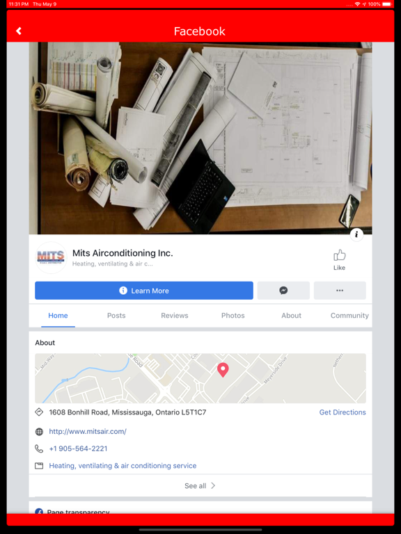 Mits Airconditioning Inc iPad screenshot