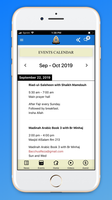ISGH Masjid AlSalam iPhone screenshot 3 - Lifestyle app
