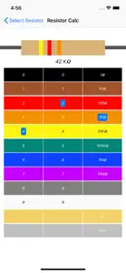 Resistor color code calc screenshot #2 for iPhone