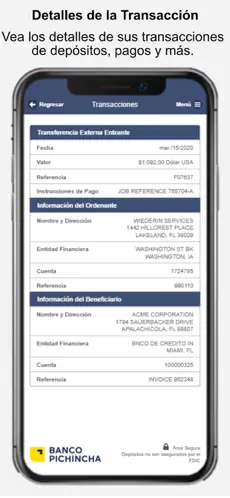 Screenshot 8 Banca Móvil Pichincha Miami iphone