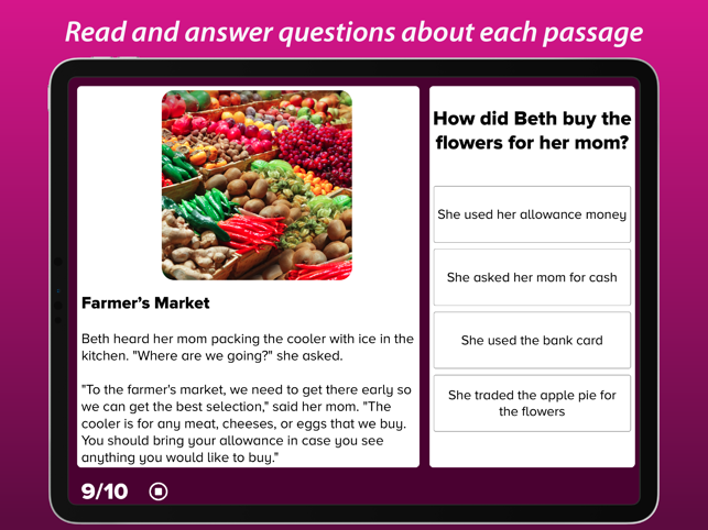 ‎6th Grade Reading Screenshot