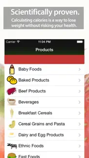 easy calorie counter / tracker iphone screenshot 1