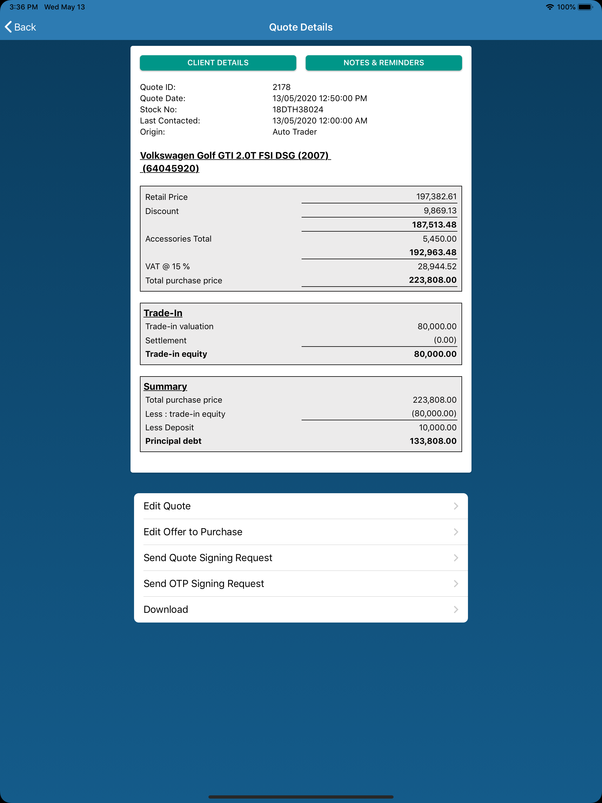 Easy Quote Mobile screenshot 8