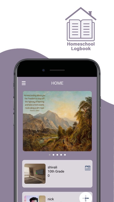 Homeschool Logbook Screenshot