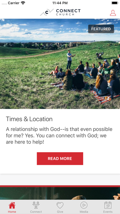 Screenshot 1 of Connect Church Community App
