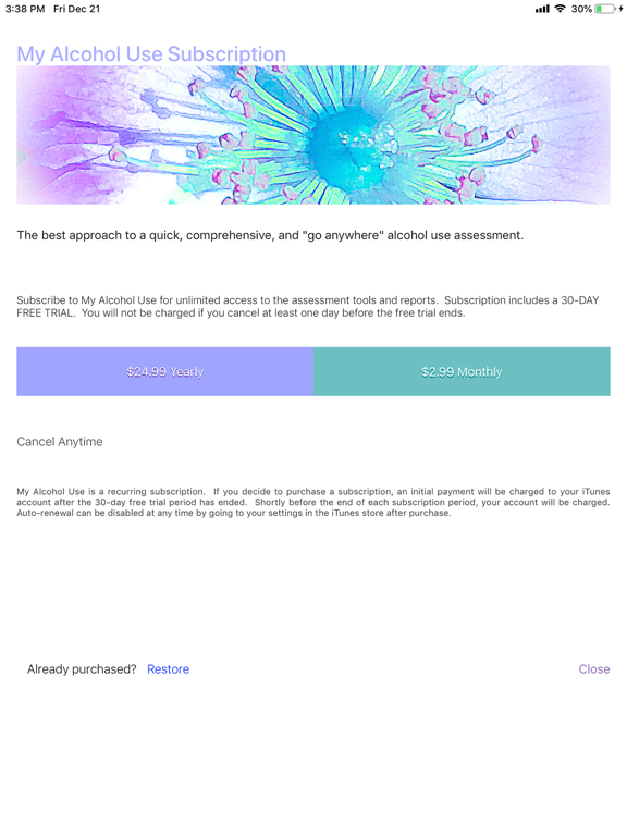 Screenshot #4 pour My Alcohol Use (Assessment)