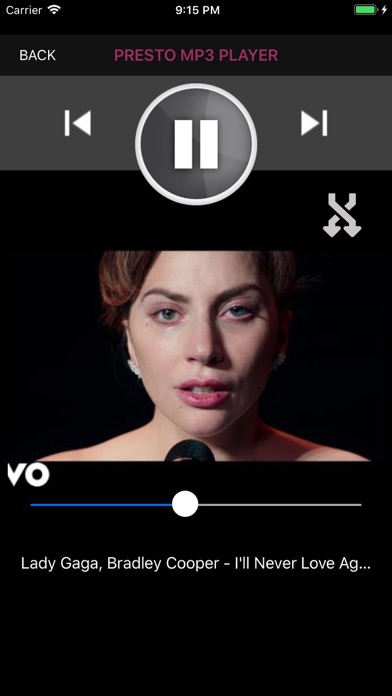 Screenshot #1 pour Presto Mp3 Player