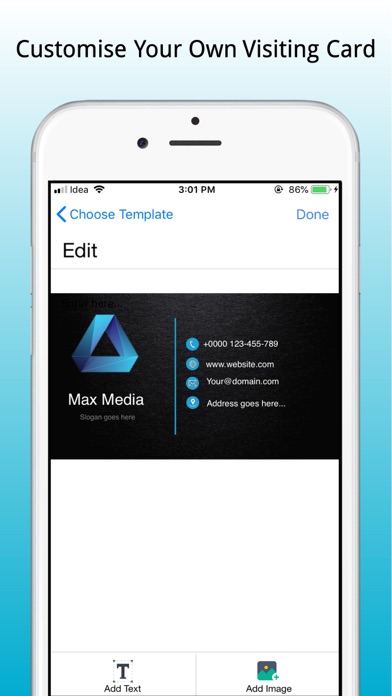 Visiting Card Maker Latest screenshot 4