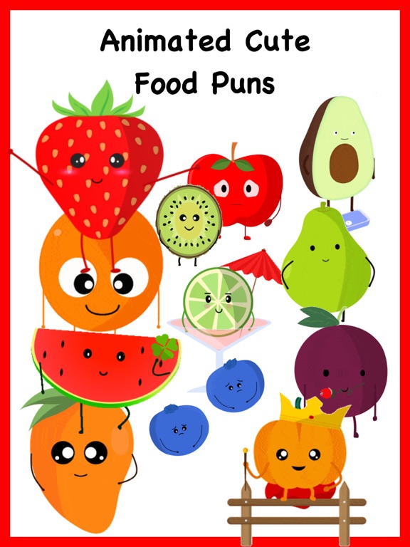 Screenshot #4 pour Punny Food - Animated Stickers