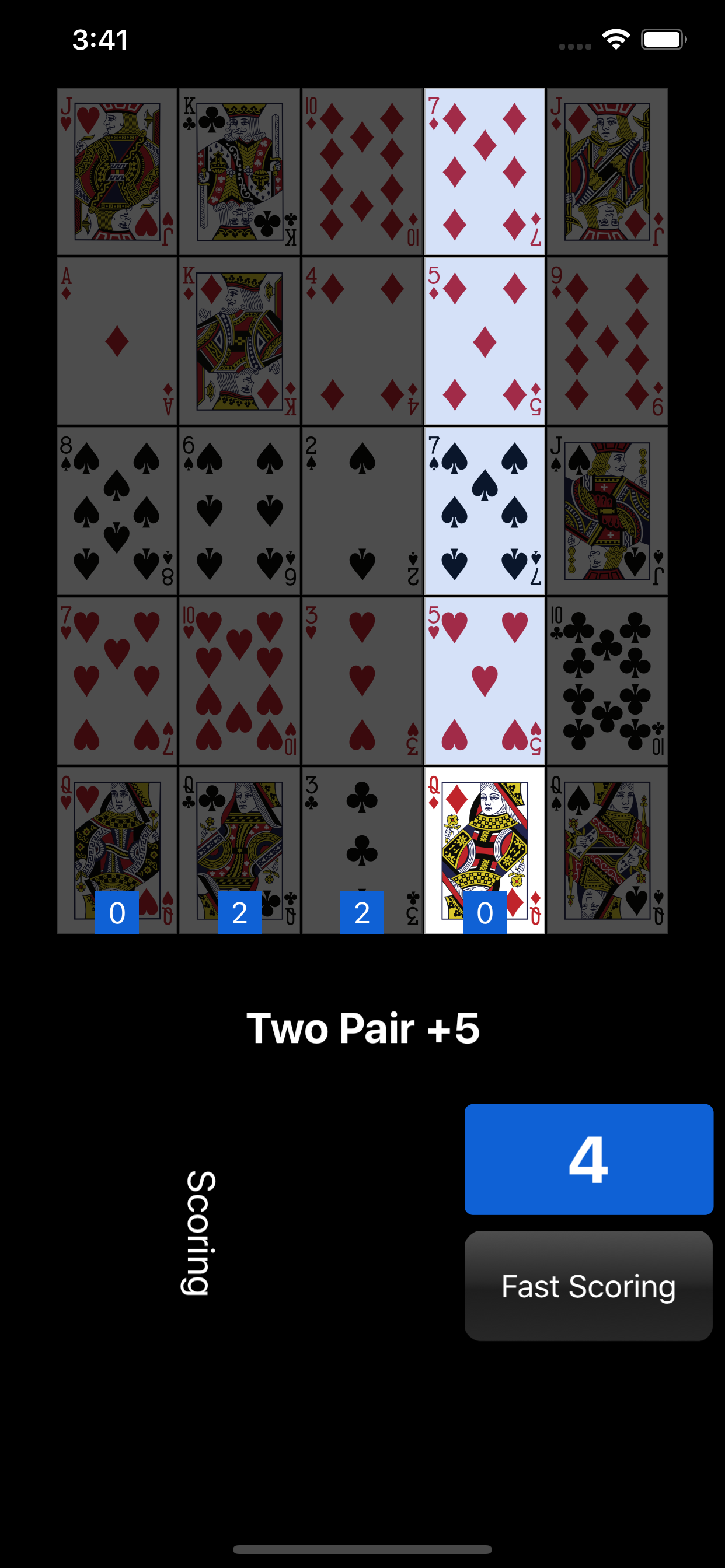 Poker Square - Solitaire
