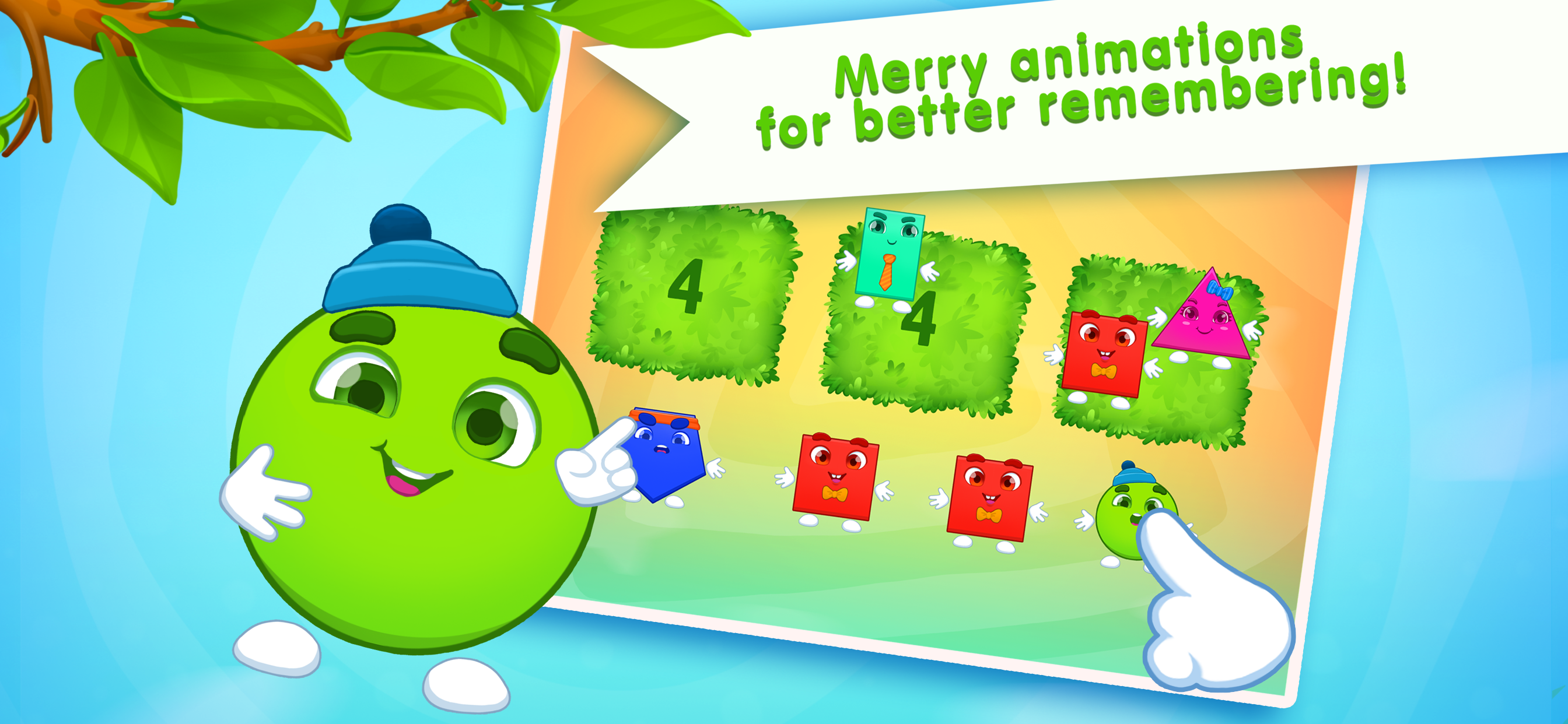 Shapes, Numbers: Learning game