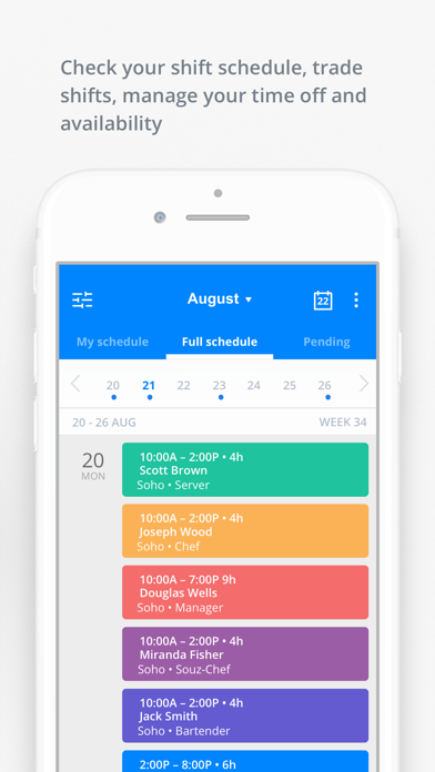 Screenshot #3 pour Sling: Employee Scheduling App