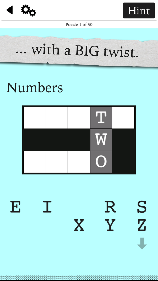 #2. Tiny Little Crosswords (iOS) 由: Blue Ox Family Games, Inc.