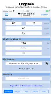blutdruck monitor - pro iphone bildschirmfoto 1