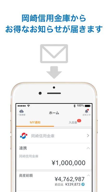 マネーフォワード for 岡崎信用金庫 screenshot 3 of 4