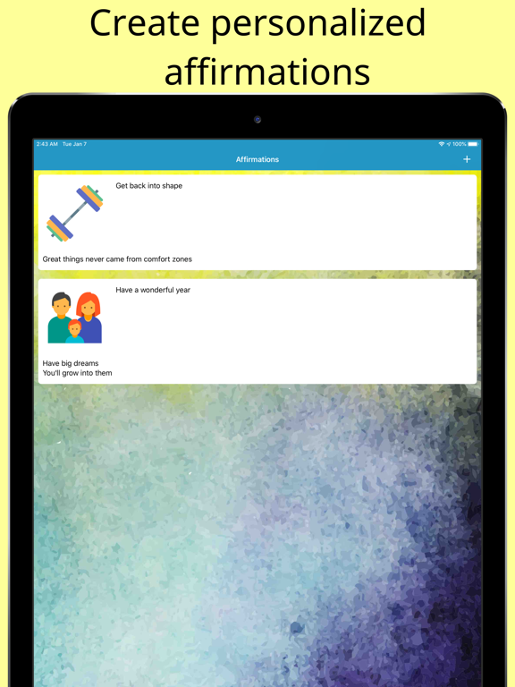 Screenshot #2 for Affirmation Alert