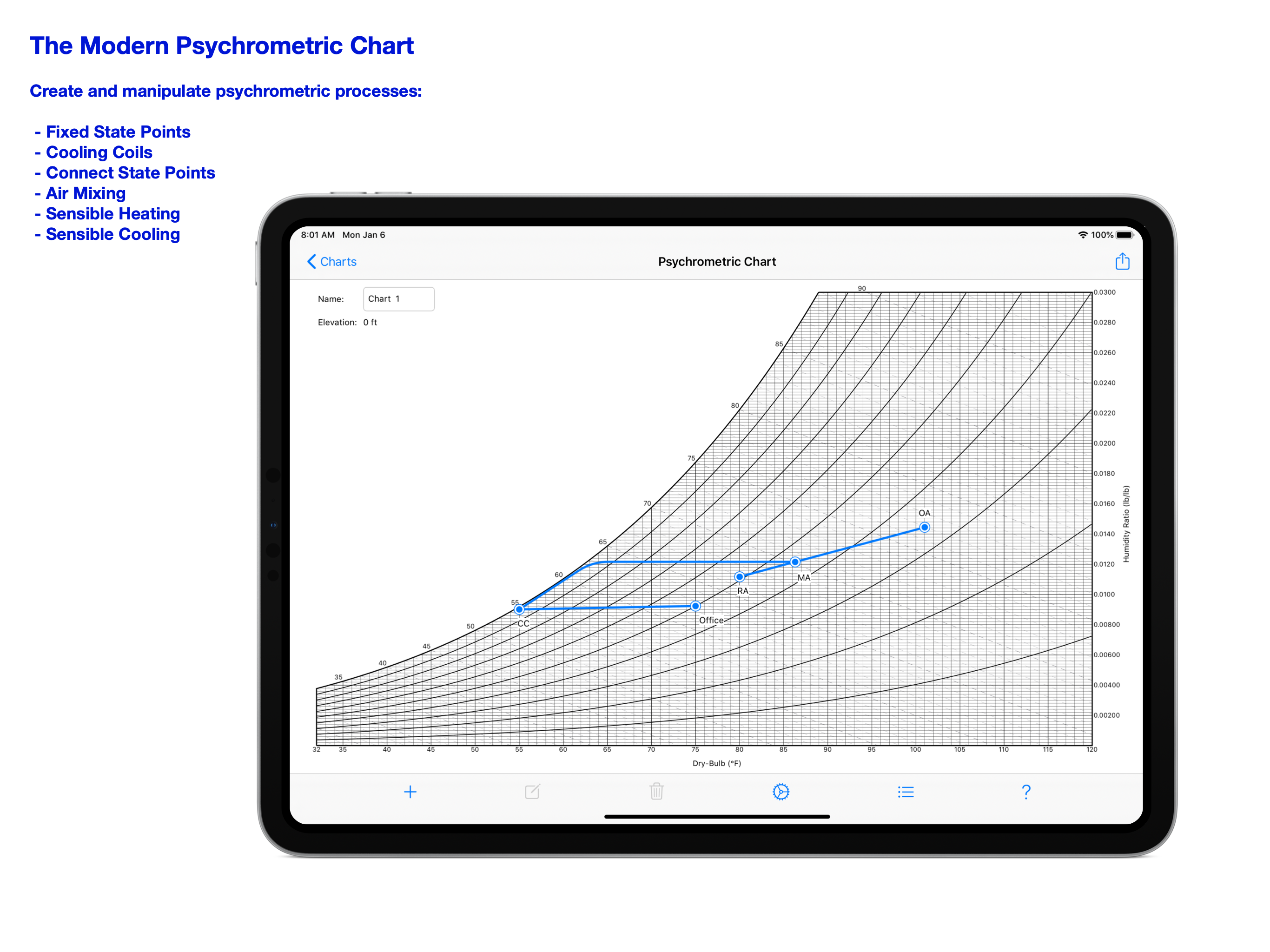 Psychrometric Chart screenshot 3