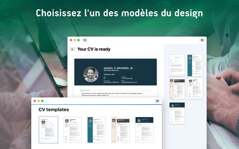 CV Master Resume Designer pour PC  Télécharger gratuit sur Windows 10,8,7