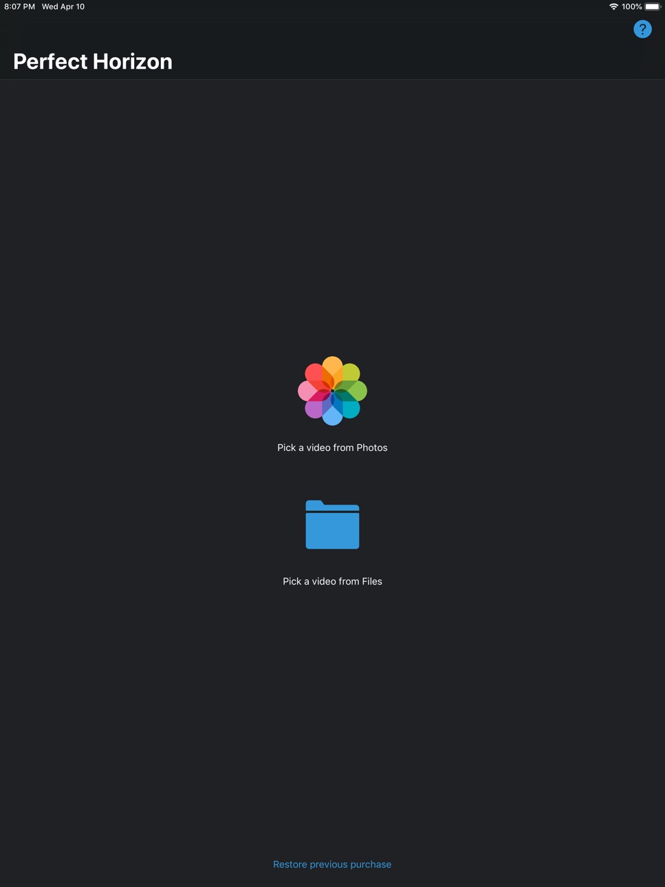 iPad screenshot