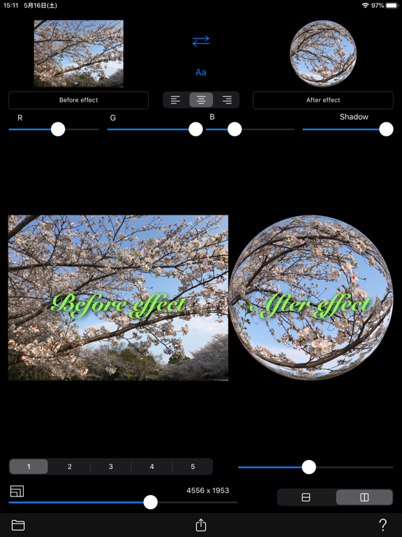 Before->After iPad screenshot
