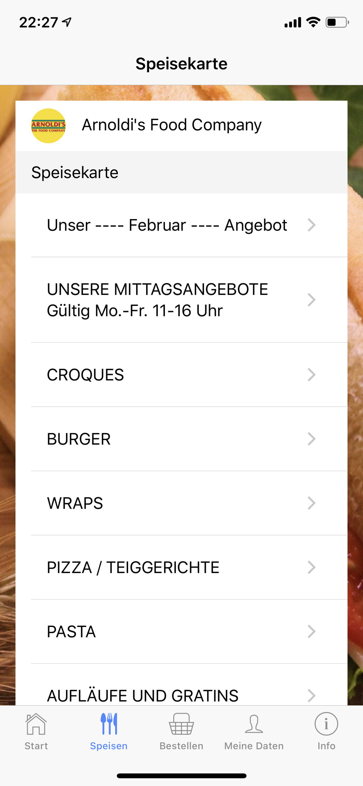 Arnoldis Food Company screenshot 2
