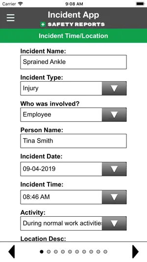 Safety Incident Reports | SR screenshot 2