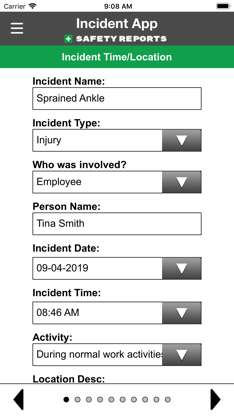 Safety Incident Reports | SR screenshot 2