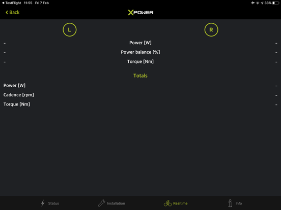 SRM X-Power iPad screenshot
