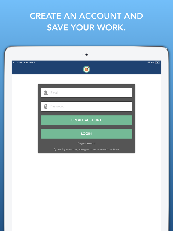 Learning Objective Creator iPad screenshot
