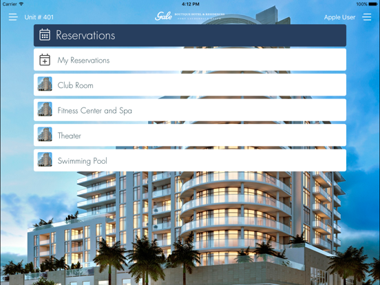Gale Condominium iPad screenshot 6 - Lifestyle app