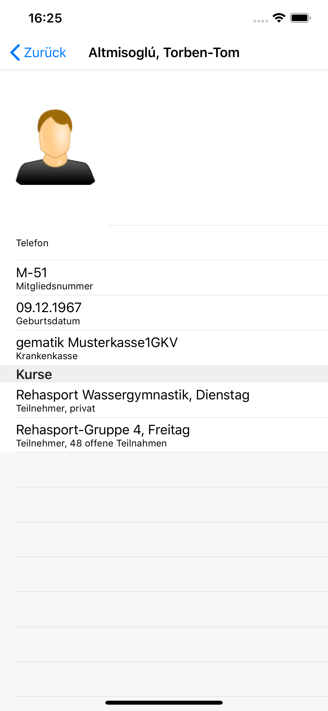 RehaSport Sign screenshot 2