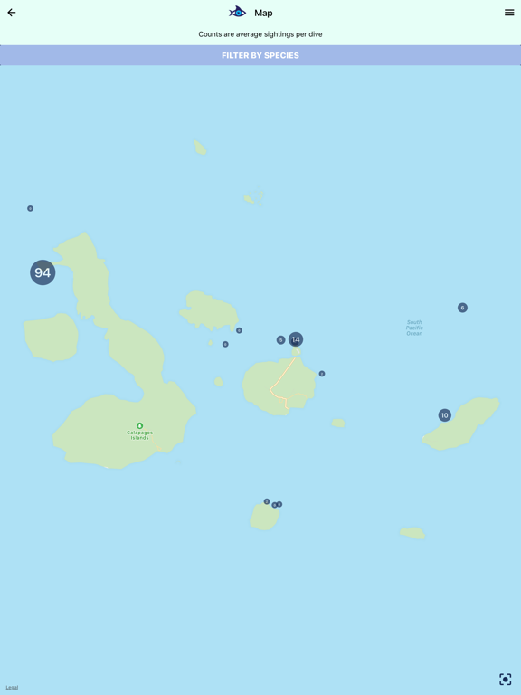 Shark Count Galapagos iPad screenshot 5 - Reference app