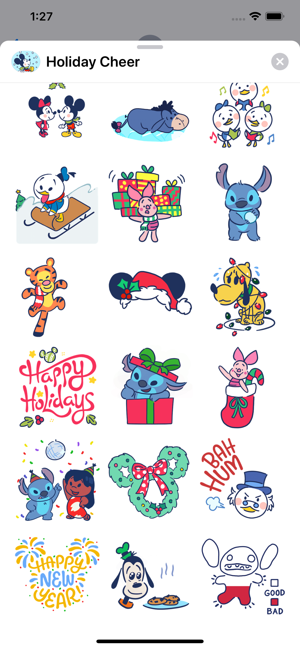 Disney Stickers: Holiday Cheer screenshot 4