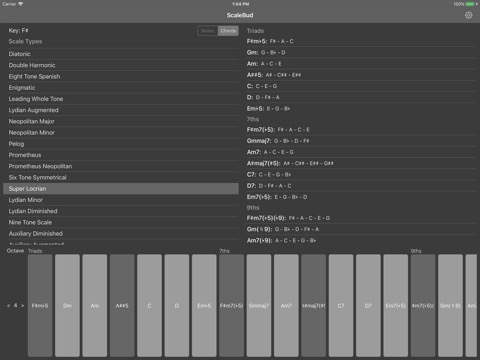 ScaleBud - AUv3 MIDI Keyboardのおすすめ画像1