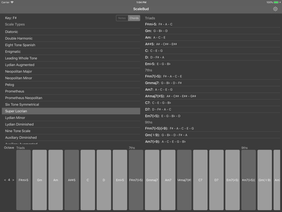 Screenshot #4 pour ScaleBud - AUv3 MIDI Keyboard