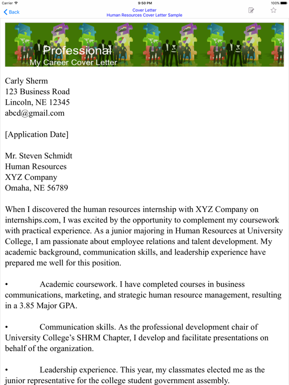 Screenshot #6 pour Cover Letter