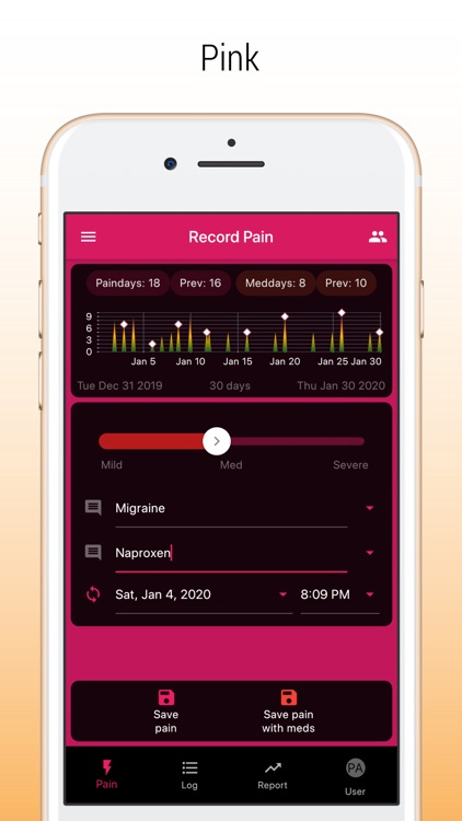 PainLog - migraine, pain, meds screenshot-9