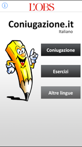 Italian verbs conjugation screenshot