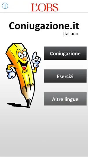 Capture d'écran de La Conjugaison Italienne L'OBS sur iPhone 1