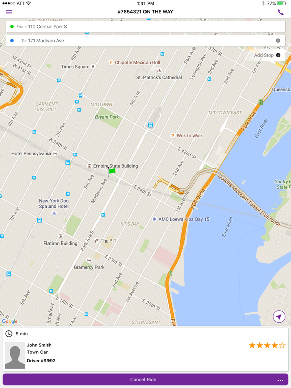 Hola Car Service iPad screenshot 5 - Travel app