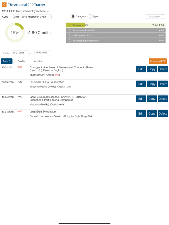 Screenshot #5 pour SOA CPD Tracker