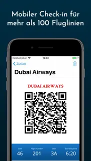 boarding pass - flug check-in iphone bildschirmfoto 1