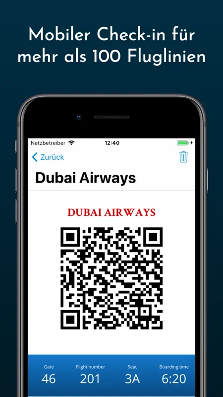 Boarding Pass - Flug Check-in screenshot 1 of 5