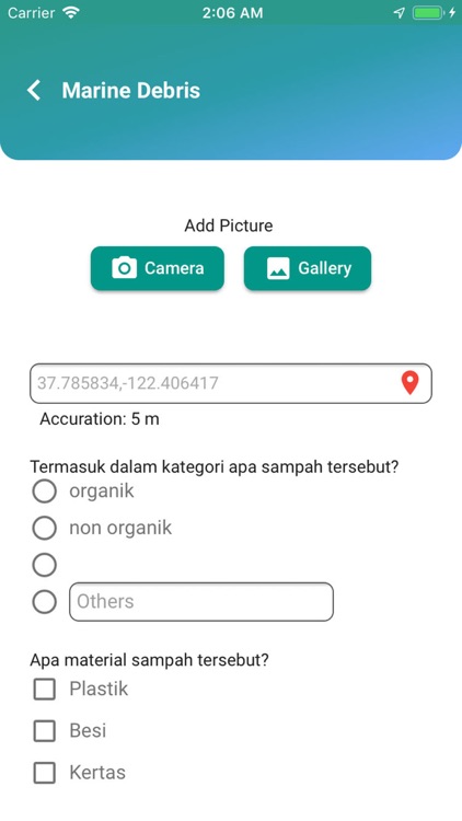 Marine Debris Reporter