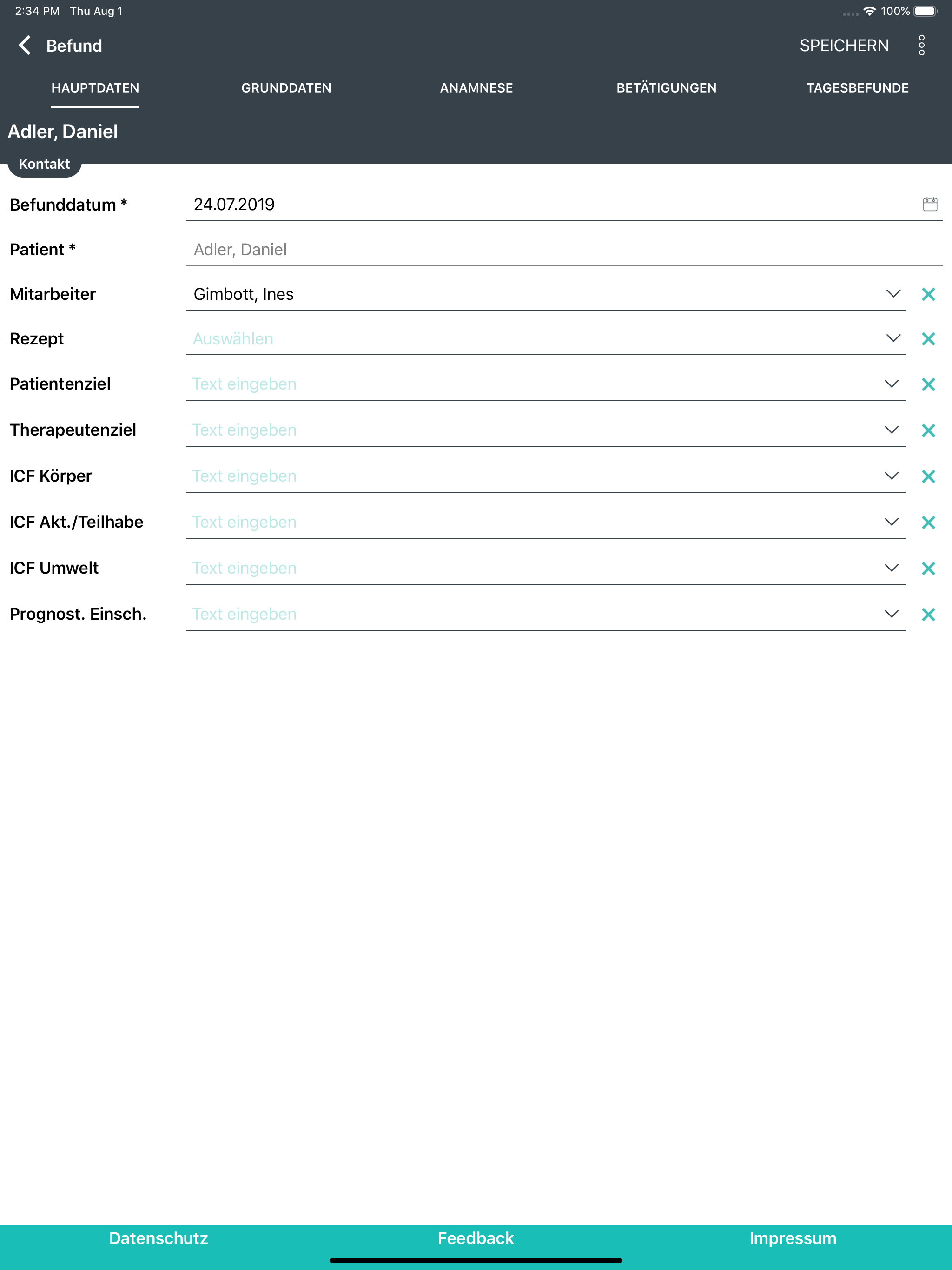 azh Befundung screenshot 9