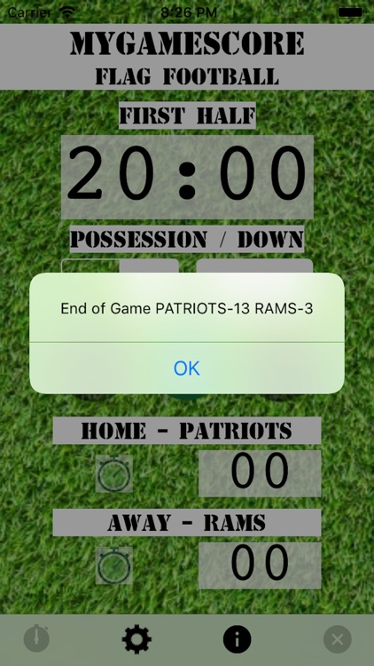 MyGameScore Flag Football screenshot-6