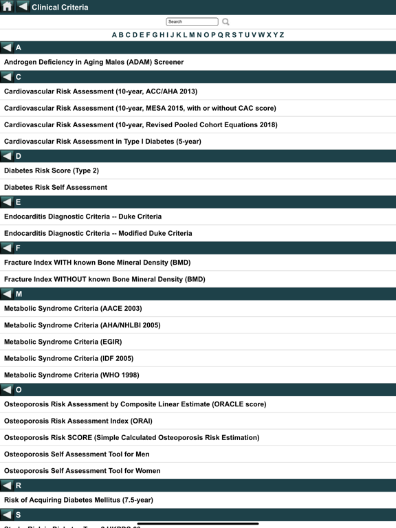 EBMcalc Endocrine iPad screenshot