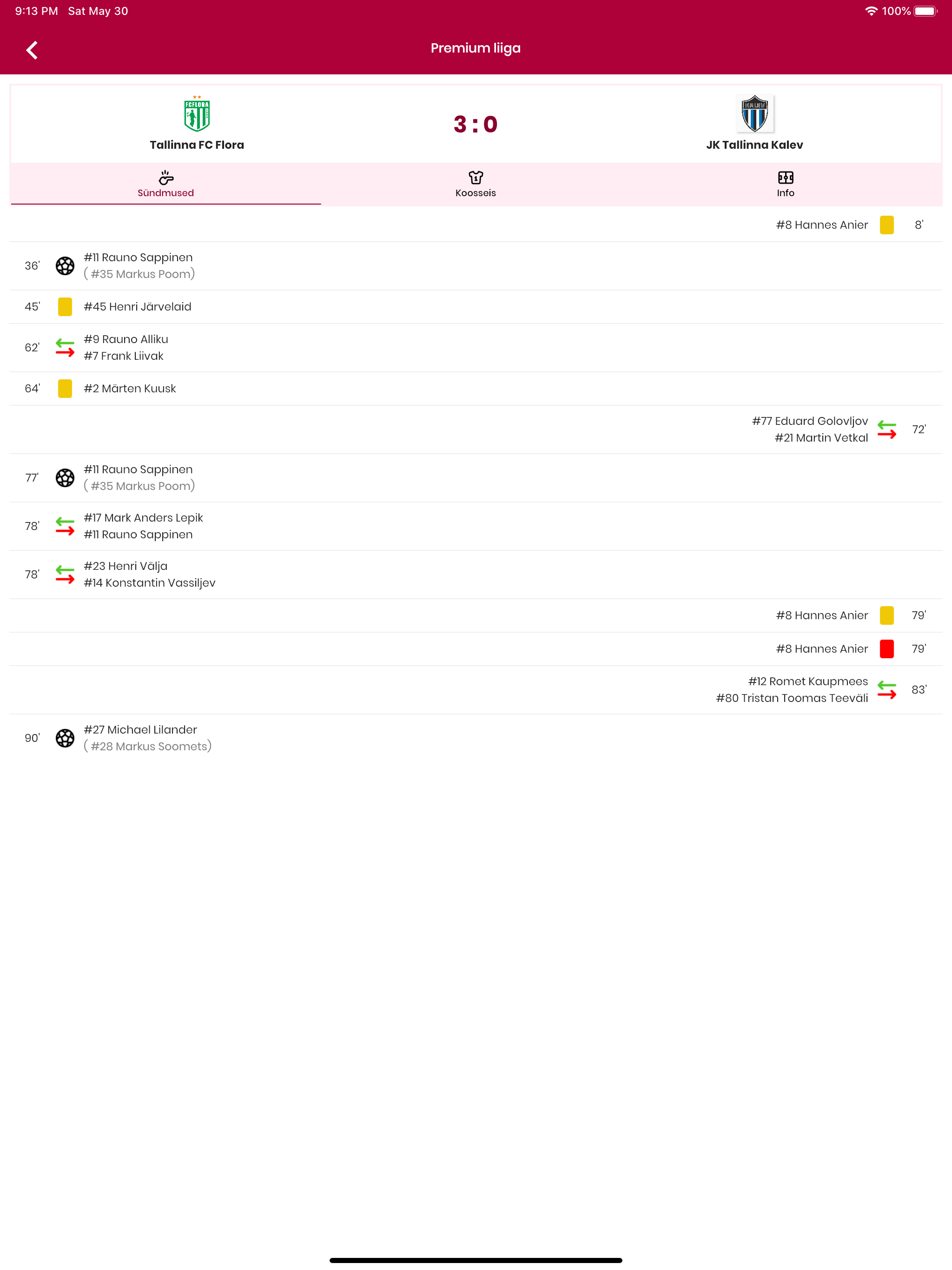 Eesti jalgpall screenshot 16