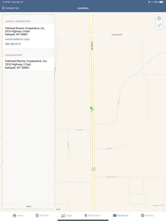 My Co-op: Flathead Electric iPad screenshot 5 - Utilities app